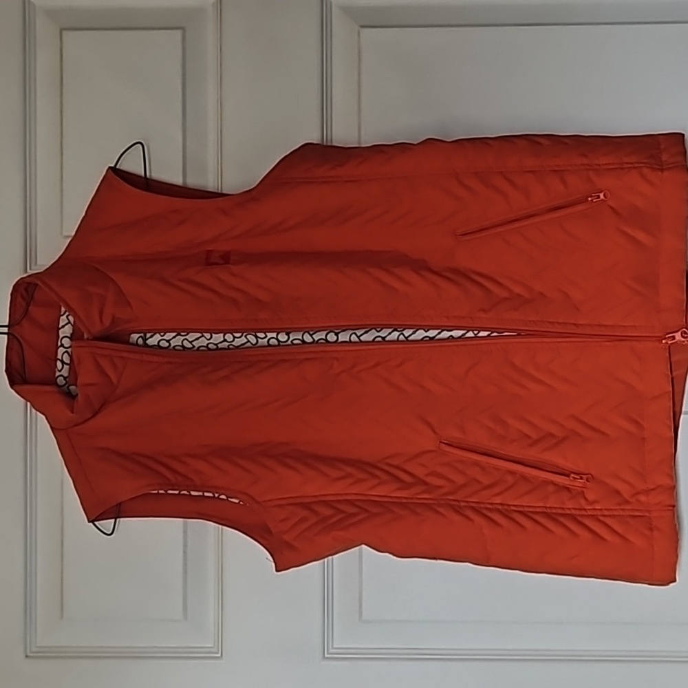Orange horse riding vest
